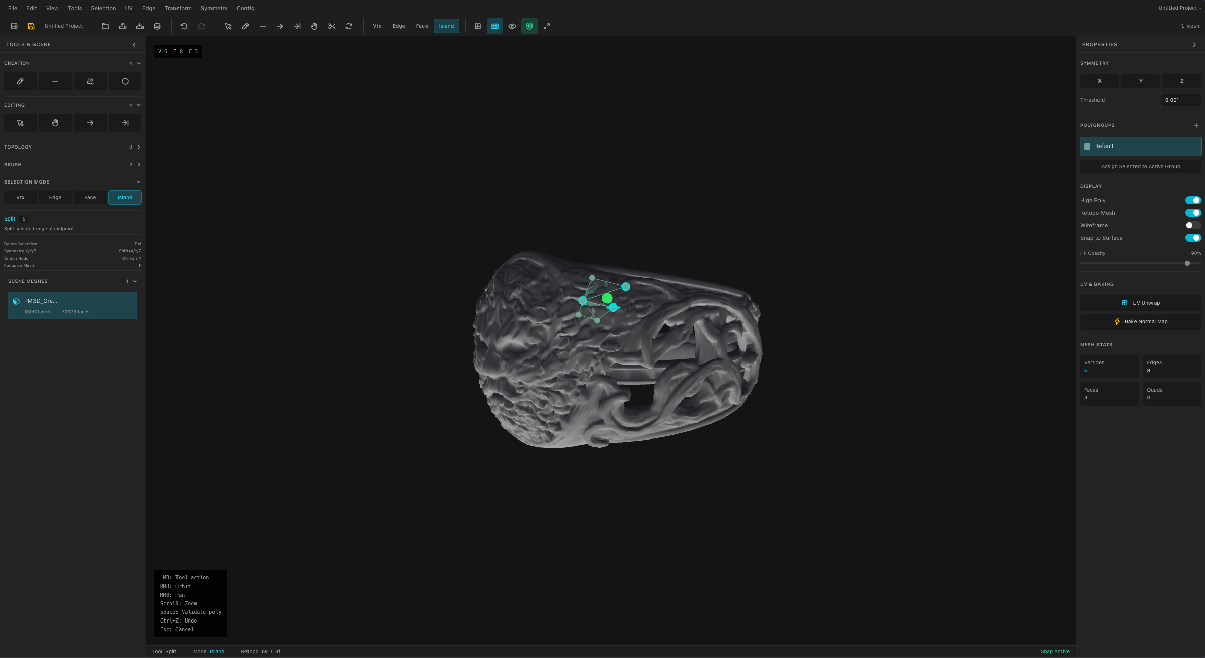 aukimi Retopo interface